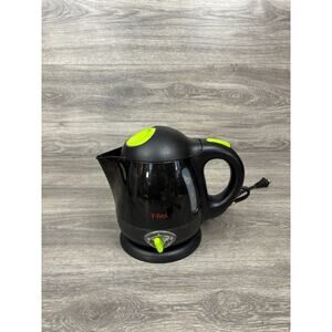 T-Fal Electric Kettle Model BF61 Black And Green 1 Liter Kettle With Base